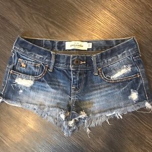 Abercrombie kids girls size 12 cutoff jean shorts